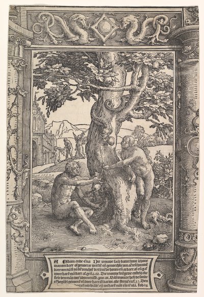 Menneskets fall, ca. 1517. av Lucas van Leyden