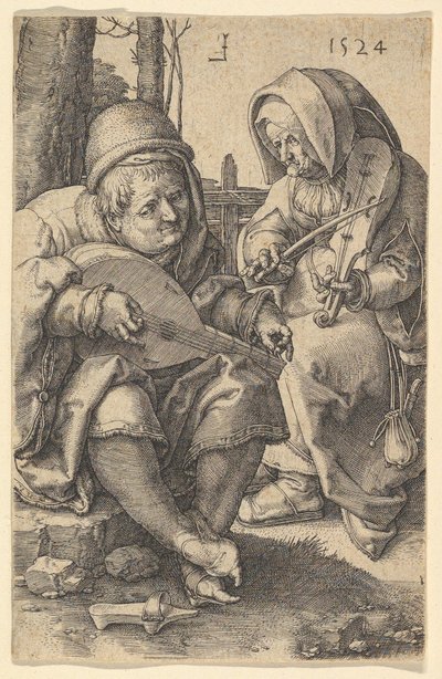 Musikerne, 1524. av Lucas van Leyden