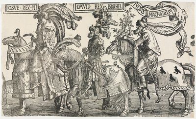 De ni heltene: Joshua, David, Judas Makkabeerne, 1515-1517. av Lucas van Leyden