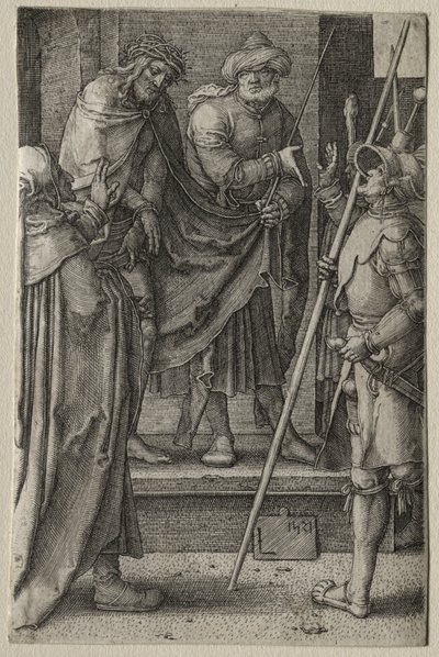 Lidenskapen: Kristus presentert for folket av Lucas van Leyden