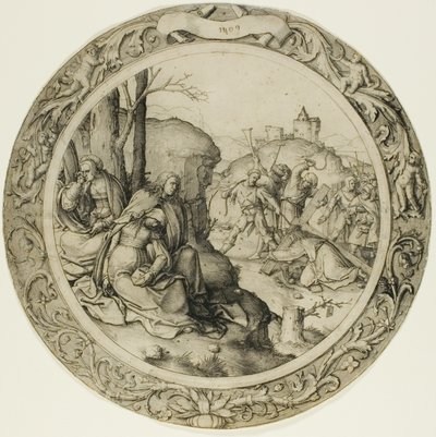 Den runde lidenskapen: Kristus som bærer korset av Lucas van Leyden