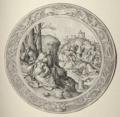 Den runde lidenskapen: Kristus som bærer korset av Lucas van Leyden