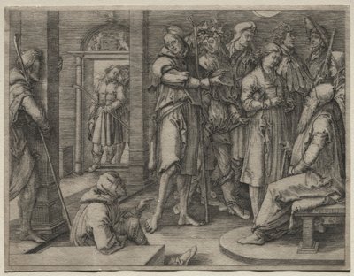 Historien om Josef: Joseph tolker drømmen sin til Jakob av Lucas van Leyden