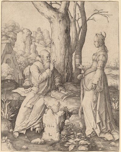 Fristelsen til Saint Anthony av Lucas van Leyden