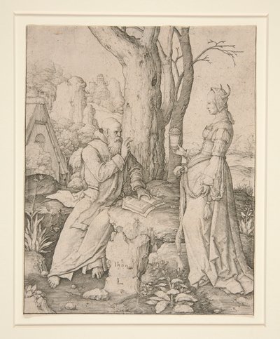 Fristelsen til St. Antonius av Lucas van Leyden