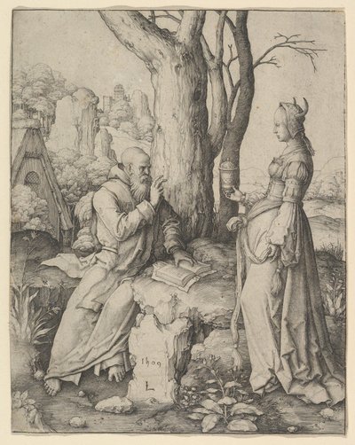 The Temptation of St. Anthony, 1509. av Lucas van Leyden