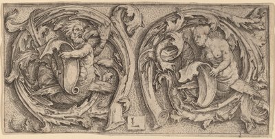 Triton og Siren i Tendrils av Lucas van Leyden