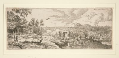 Skog med utsikt over en elv av Lucas van Uden