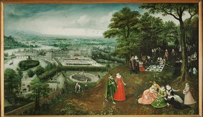 Vårlandskap av Lucas van Valckenborch