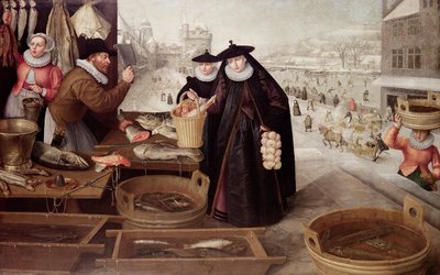 Vinter, 1595 av Lucas van Valckenborch