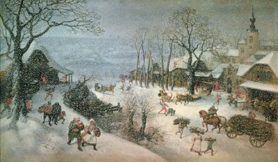 Vinterlandskap - februar av Lucas van Valckenborch