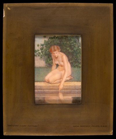 Ved en klar fontene, 1907. av Lucia Fairchild Fuller