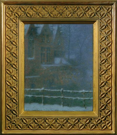 Brugge i snøen av Lucien Levy-Dhurmer