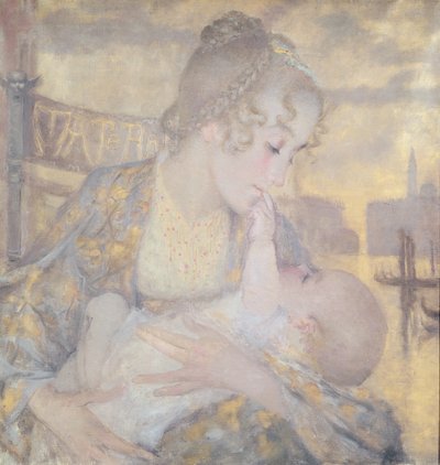 Mutterschaft oder Jungfrau von Venedig von Lucien Levy-Dhurmer