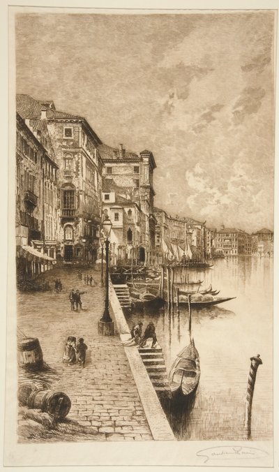 Quai, Venezia av Lucien Marcelin Gautier