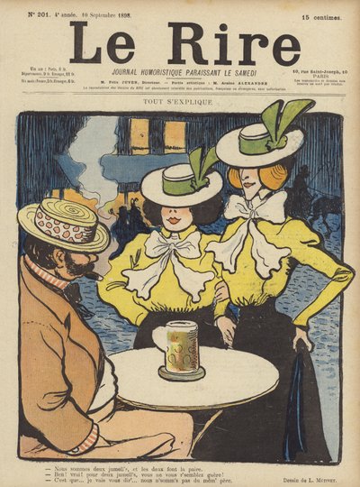 Illustrasjon for Le Rire av Lucien Metivet