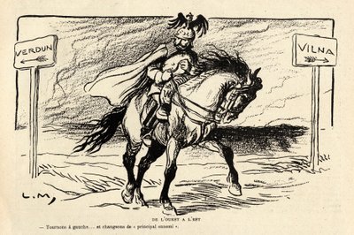 Le Rire rouge, satirisk i svart-hvitt av Lucien Metivet