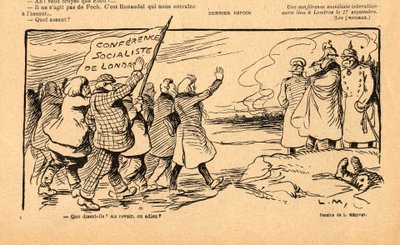 Le Rire rouge, satirisk i svart-hvitt av Lucien Metivet
