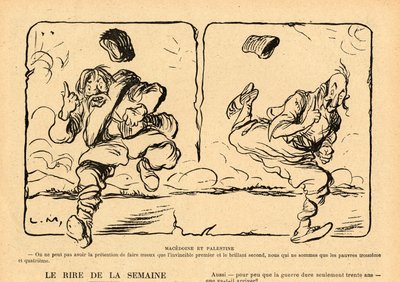 Le Rire rouge, satirisk i svart-hvitt av Lucien Metivet