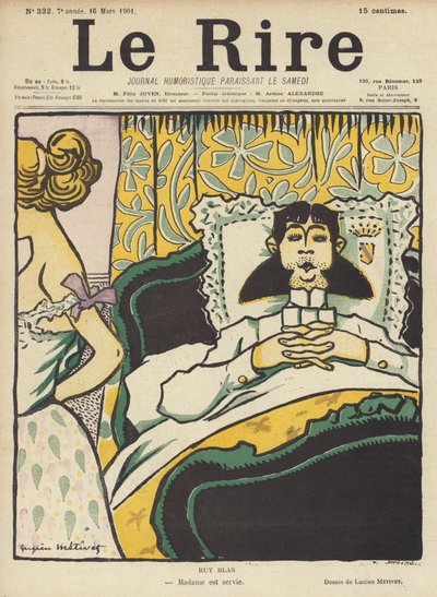 Ruy Blas, illustrasjon for Le Rire av Lucien Metivet