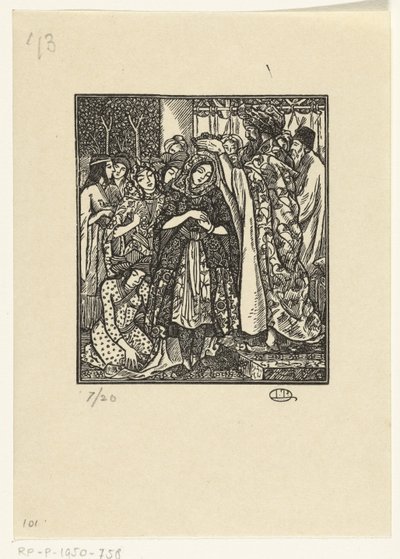 Kroningen av Ester av Lucien Pissarro