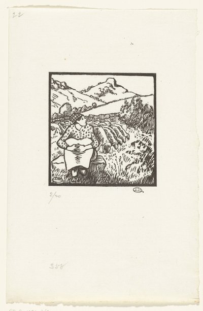 Herders Bergère C.O. av Mont Tour av Lucien Pissarro