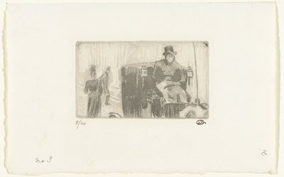 Vogn i regnet av Lucien Pissarro