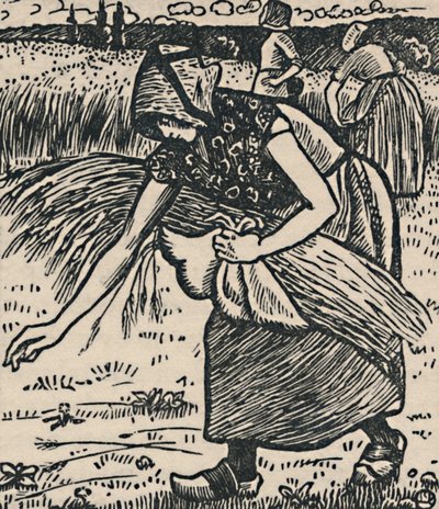 Ruth Gleaning, 1919 av Lucien Pissarro