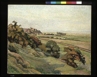 Rye From Cadborough, Sunset (olje på lerret) av Lucien Pissarro