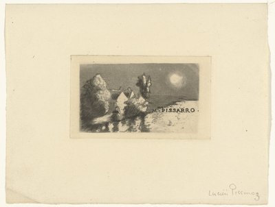 Visittkort til Madame Pissarro av Lucien Pissarro