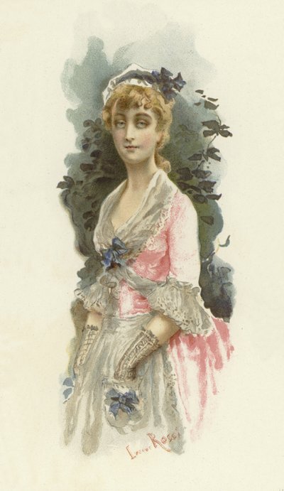 Illustrasjon for The School for Scandal (chromolitho) av Lucius Rossi