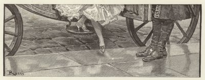 Illustrasjon for The School for Scandal (chromolitho) av Lucius Rossi