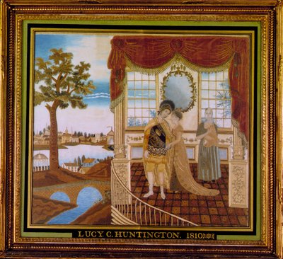Hector tok avskjed med familien sin, 1810. av Lucy C Huntington
