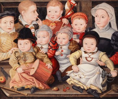 Gruppeportrett av barn, 1565 av Ludger Tom the Younger Ring
