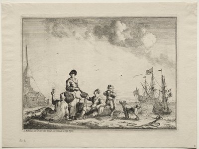Fiskehandler, 1701. av Ludolf Backhuysen