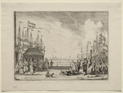 Havn i Amsterdam, 1701. av Ludolf Backhuysen