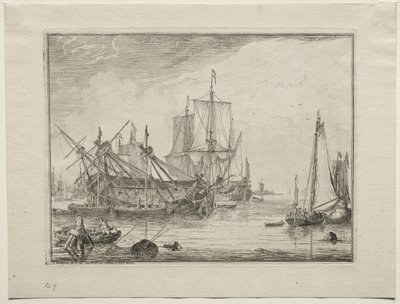 Skip under reparasjon, 1701. av Ludolf Backhuysen