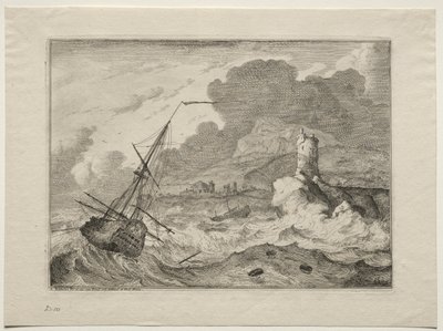 Storm til sjøs av Ludolf Backhuysen