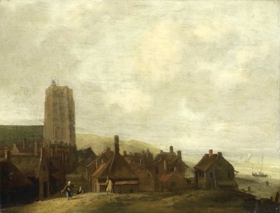 Utsikt over Egmond aan Zee av Ludolf Bakhuysen