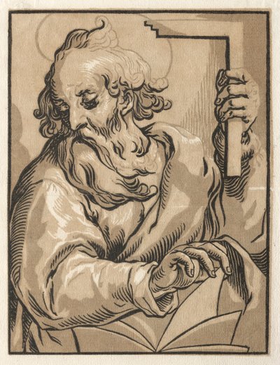 Kristus og apostlene: St. Thomas med torget, 1600-tallet. av Ludolph Büsinck