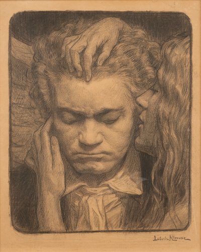 Beethoven lytter til en muse av Ludovic Alleaume