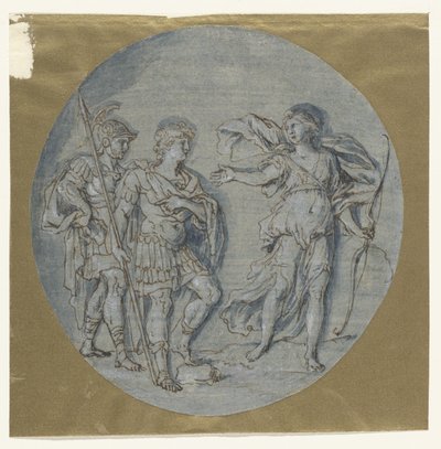 Diana snakker med Aeneas og Achates av Ludovico Gimignani