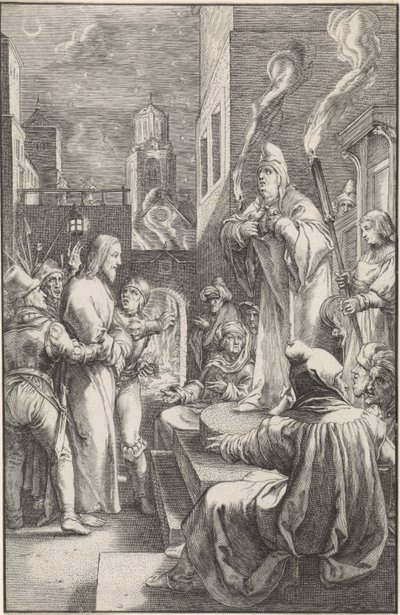 Kristus før Kaifas The Passion (serietittel) av Ludovicus Siceram
