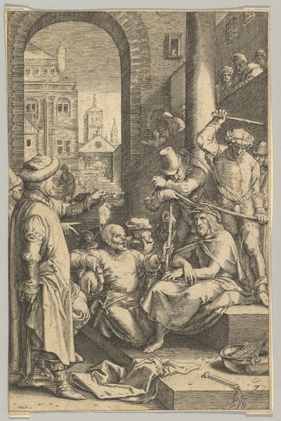 The Crowning with Thorns, fra The Passion of Christ, ca. 1623. av Ludovicus Siceram