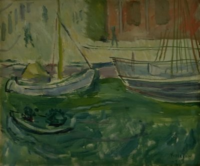 Utsikt over Nyhavn av Ludvig Karsten