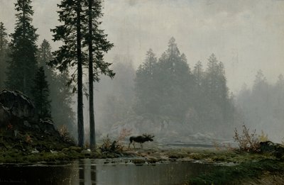 Autumn Fog (olje på lerret) av Ludvig Skramstad