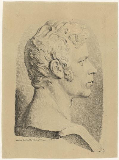 Portrettbyste av Karl Friedrich Schinkel av Ludwig Buchhorn
