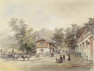 Meieriet i Vorderbrühl ved Wien av Ludwig Czerny