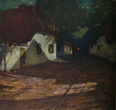 A Moonlight Night, c1900, 1905 av Ludwig Dettmann