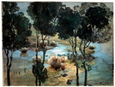 Landskap, 1900-tallet. av Ludwig Dill
